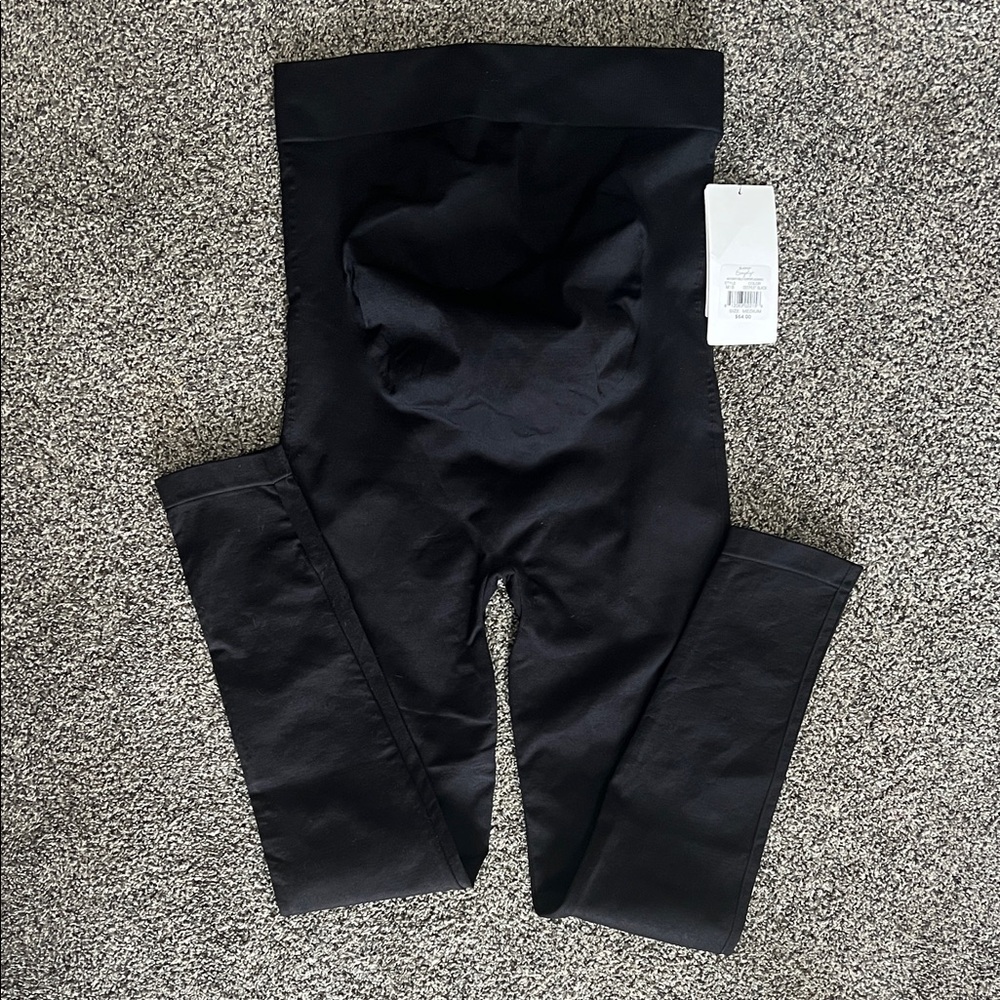 NWT BLANQI Everyday Maternity Belly Support Leggings, Deepest Black